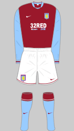 aston villa 2007-08 home kit