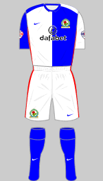 blackburn Rovers 2015-16 kit