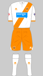 blackpool fc 2013-14 away  kit