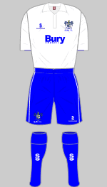 bury fc 2010-11 home kit