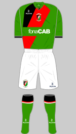 glentoran fc 2011-12 home kit