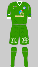 ballinamallard fc 2013-14 away kit