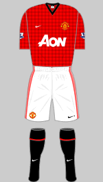 manchester united 2012-13 home kit