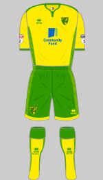 norwich city 2016-17 1st kit