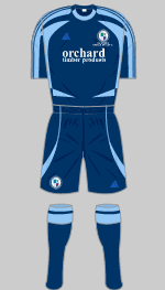 forfar athletic 2010-11 home kit